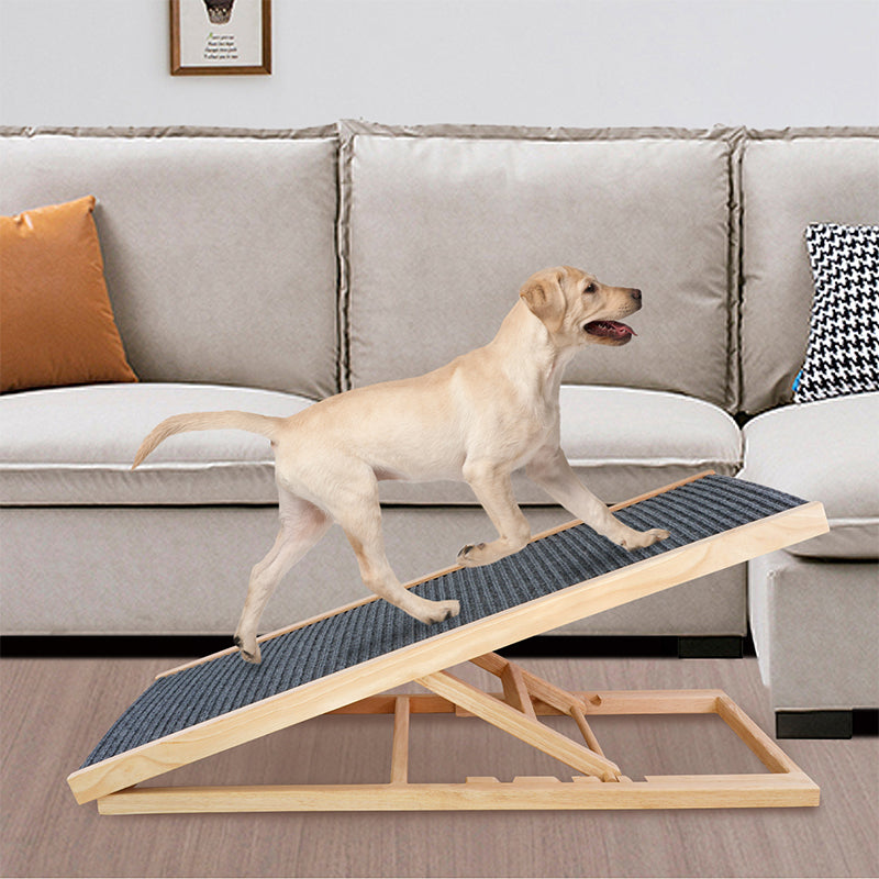 Foldable Pet Ramp – Height-Adjustable Non-Slip Dog & Cat Ladder
