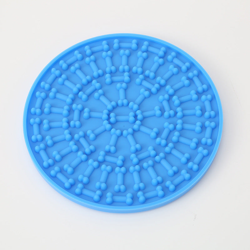 Silicone Slow Feeder Mat – Suction Cup Dog & Cat Licking Pad