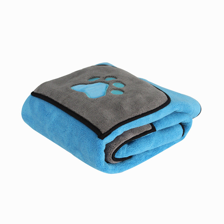 Absorbent Pet Bath Towel – Double-Sided Dog & Cat Bathrobe