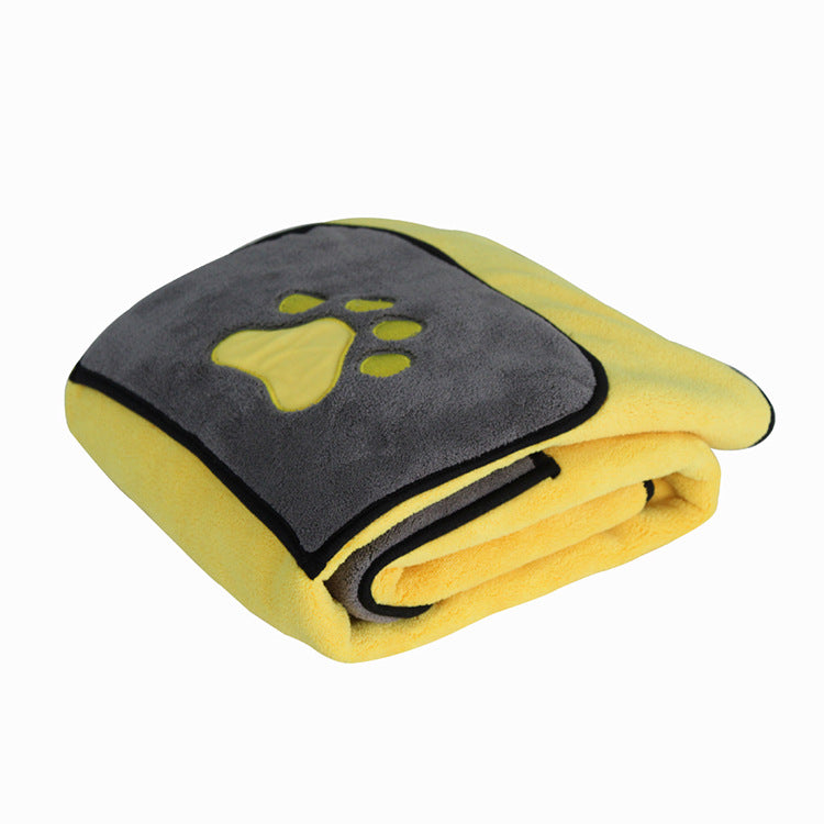 Absorbent Pet Bath Towel – Double-Sided Dog & Cat Bathrobe