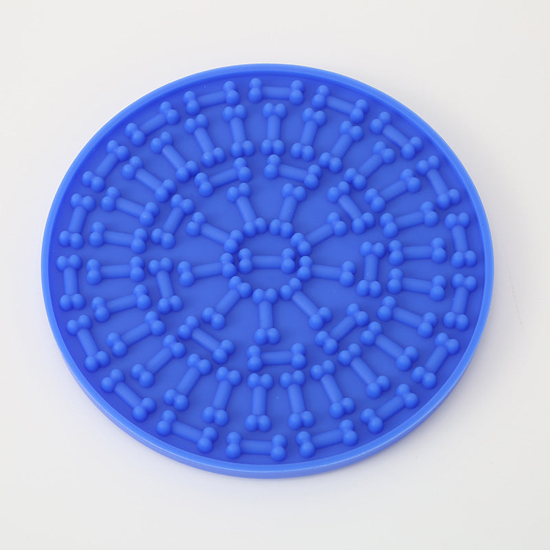 Silicone Slow Feeder Mat – Suction Cup Dog & Cat Licking Pad