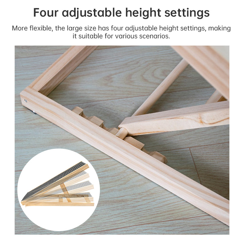 Foldable Pet Ramp – Height-Adjustable Non-Slip Dog & Cat Ladder