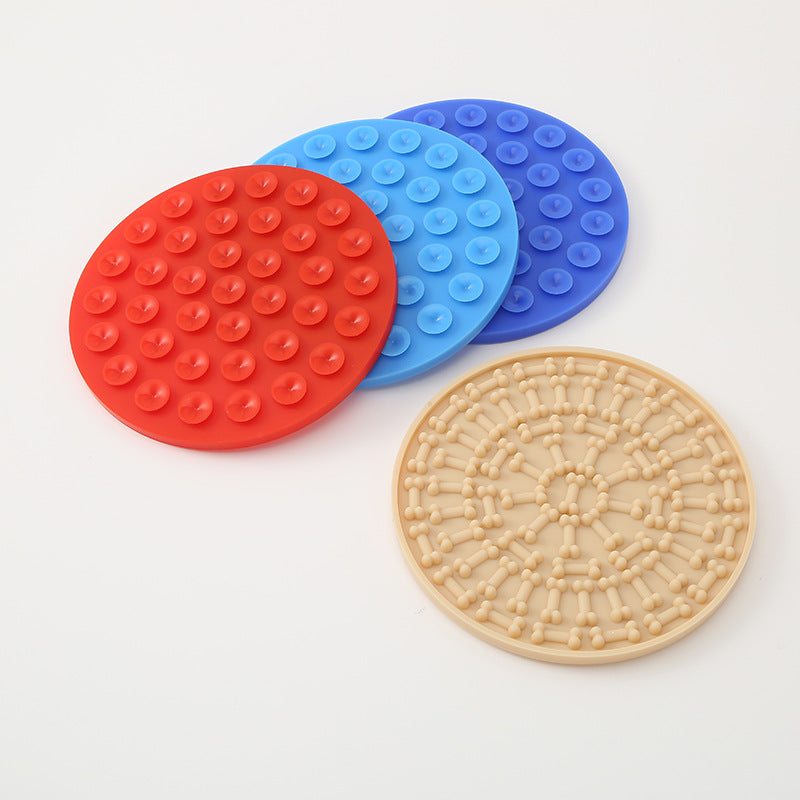 Silicone Slow Feeder Mat – Suction Cup Dog & Cat Licking Pad