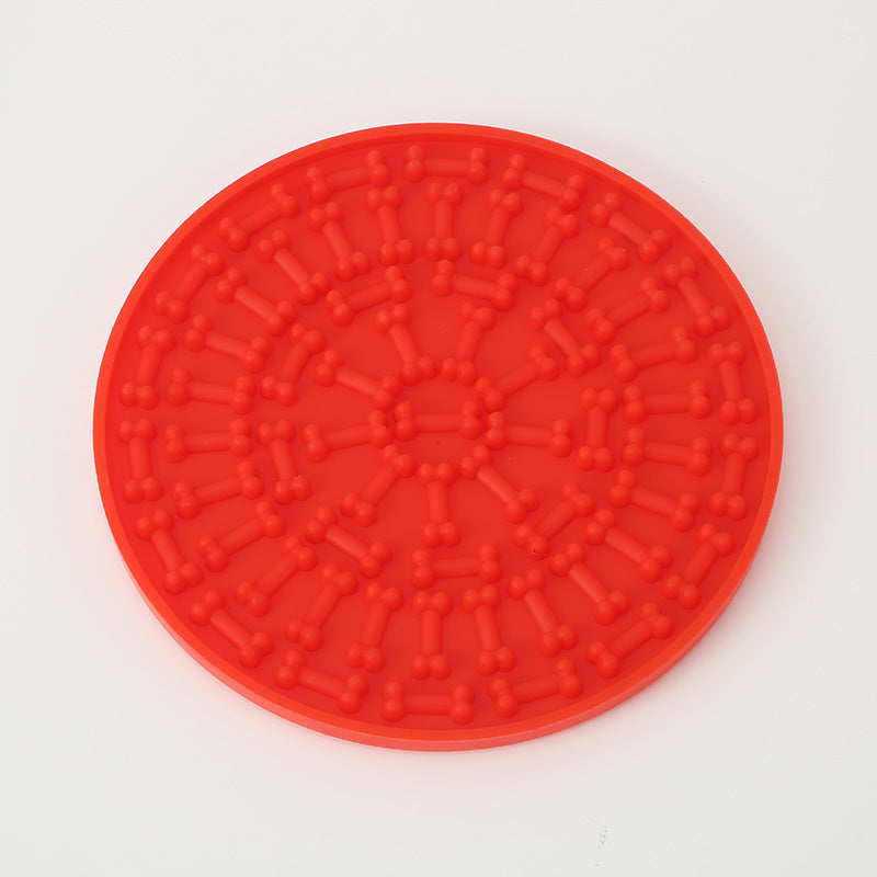 Silicone Slow Feeder Mat – Suction Cup Dog & Cat Licking Pad