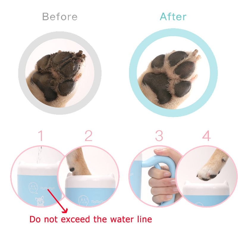 Dog Paw Cleaner – Silicone Paw Washing Cup for Cats & Dogs