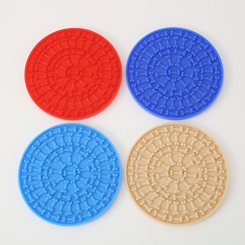 Silicone Slow Feeder Mat – Suction Cup Dog & Cat Licking Pad