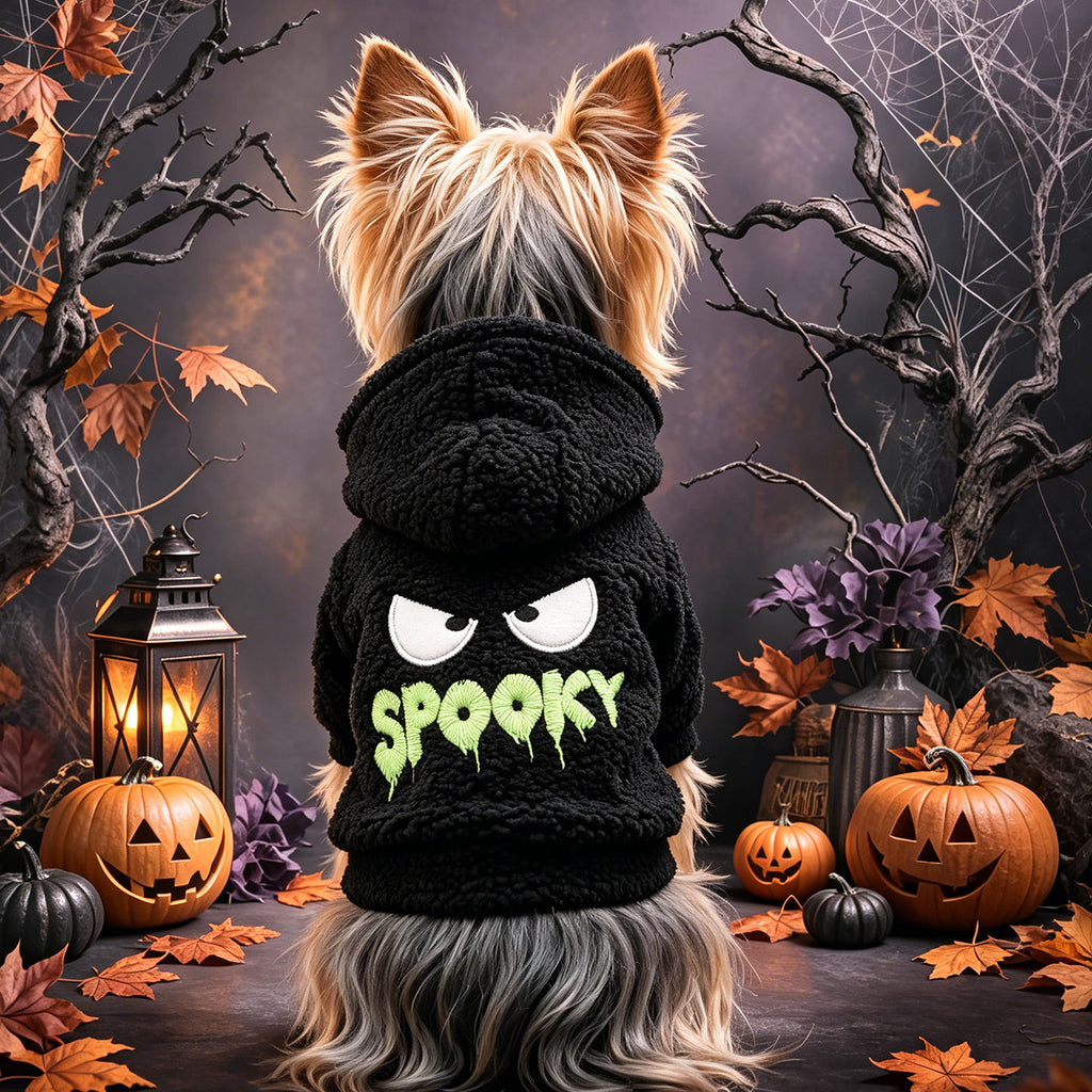 Halloween Pet Hoodie – Cute Ghost Costume for Small Dogs & Cats