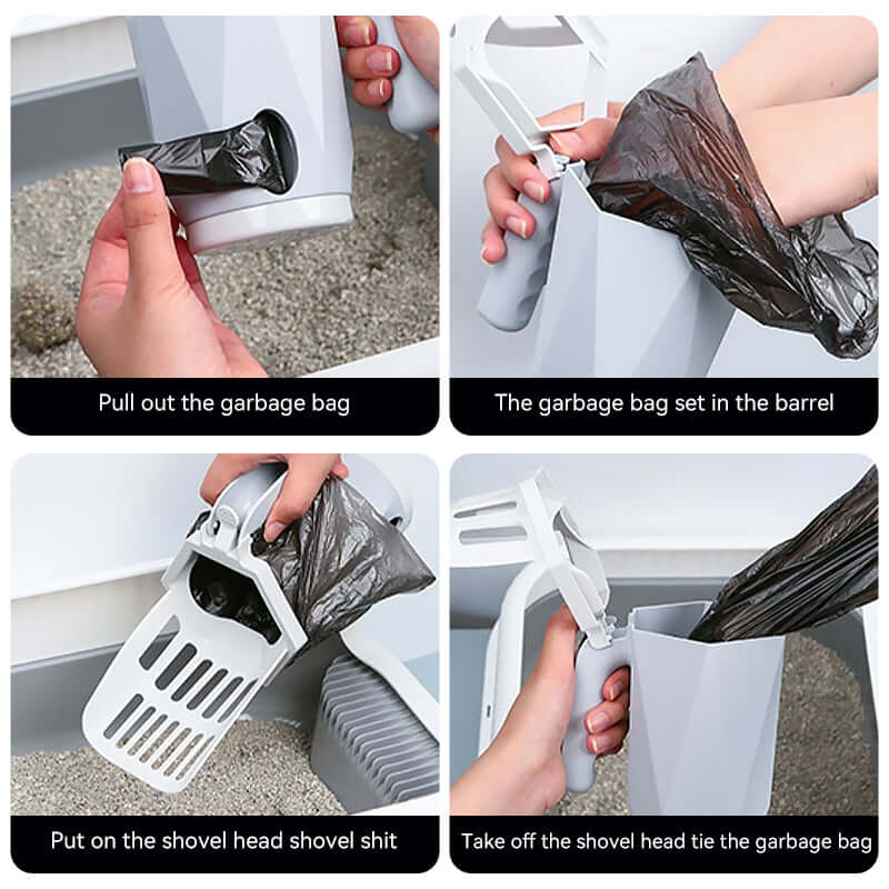 Self Cleaning Cat Litter Scoop – Portable Litter Shovel