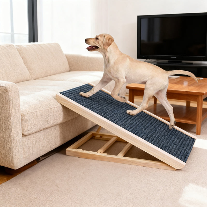 Foldable Pet Ramp – Height-Adjustable Non-Slip Dog & Cat Ladder