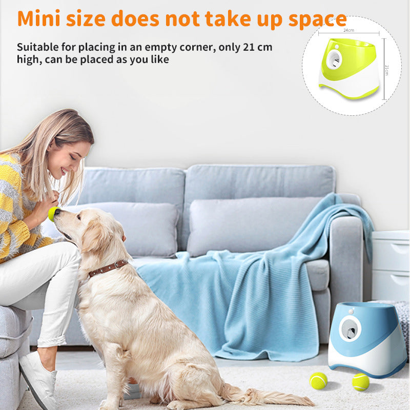 Automatic Tennis Ball Launcher for Dogs – Rechargeable Pet Toy